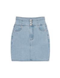 【Den!m LITE】Cooling Denim SKIRT No Filter Slimming Denim Jeans Skirt
