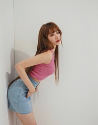 【Den!m LITE】Cooling Denim SKIRT No Filter Slimming Denim Jeans Skirt