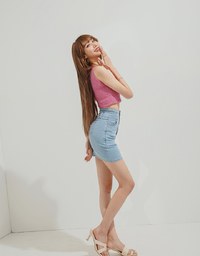 【Den!m LITE】Cooling Denim SKIRT No Filter Slimming Denim Jeans Skirt