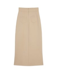 AIRY HOURGLASSK-Pop Long Slit Skirt