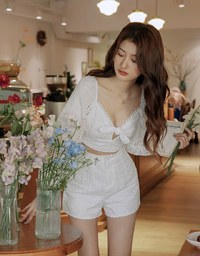 Lace Elastic A-Line Shorts