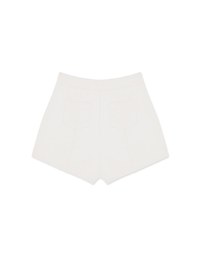 High Waisted Plain Elastic Shorts