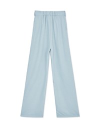 Smooth Pleated Straight-Leg Pants
