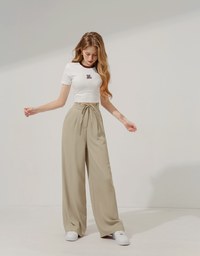 Hollow Tie Suit Pants