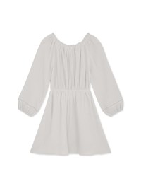 2Way Lace Button Mini Dress