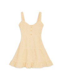 Embroidered Lace Vest Mini Dress