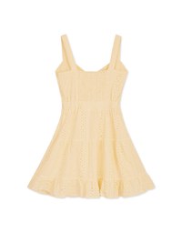 Embroidered Lace Vest Mini Dress