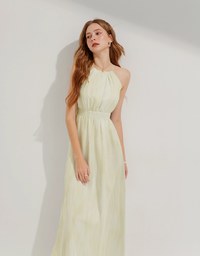 Halter Tie-Dye Long Dress