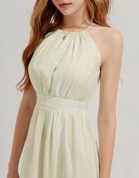 Halter Tie-Dye Long Dress