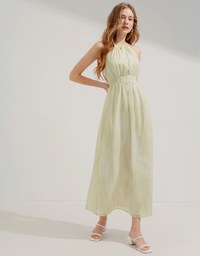 Halter Tie-Dye Long Dress