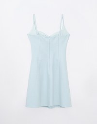 【HXA Design】Dinner Dress With Bra Padded Corset Structure Fish Bone High Waist Mini Dress H05