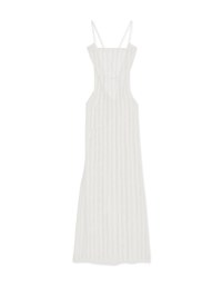 Hollow Crochet SideSlit Long Dress