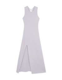 Hollow Tie Knit Maxi Long Dress (With Padding)