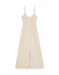 2WAY Thin Strap Button Up Maxi Dress