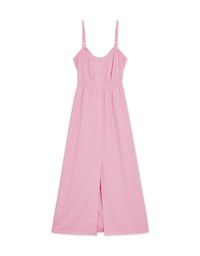 2WAY Thin Strap Button Up Maxi Dress