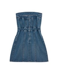 Denim Jeans Flat Cut Mini Dress
