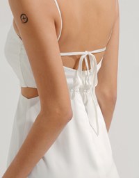 Halter Bra Padded Maxi Dinner Dress