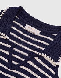 Striped knit Mini Dress