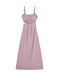 Gold Chain Hollow Slit Maxi Long Dress (With Padding)
