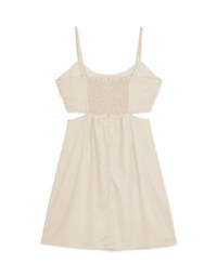 Hollow Stitching Bra Padded Mini Dress