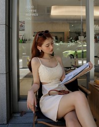 Hollow Stitching Bra Padded Mini Dress