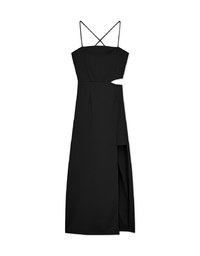HollowSlit Bra Padded Long Dress