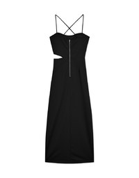 HollowSlit Bra Padded Long Dress