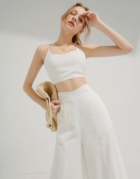 ONE TONE Wide Hem Trousers Set Wear (With Padding)
