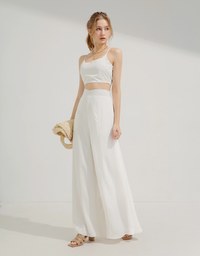 ONE TONE Wide Hem Trousers Set Wear (With Padding)
