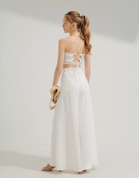 ONE TONE Wide Hem Trousers Set Wear (With Padding)
