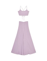 ONE TONE Wide Hem Trousers Set Wear (With Padding)