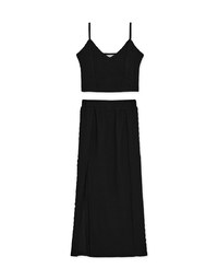 Twist Knit Slit Set (With Padding)