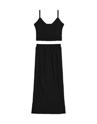 Twist Knit Slit Set (With Padding)