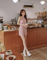 Cutout Shoulder Loose Tank Top Jumpsuit