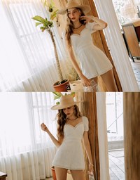 V-NECK Lace Jumpsuit