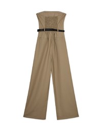 Flat Cut Jumpsuit (With Padding And Belt)