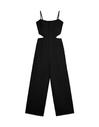 Side Hollow Zipper Jumpsuit (With Padding)