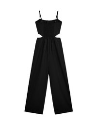 Side Hollow Zipper Jumpsuit (With Padding)