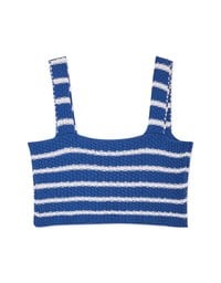 Striped Knit Crop Tank Top