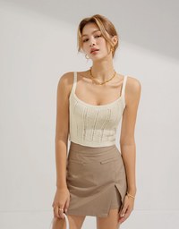 Knit Crop Tank Top