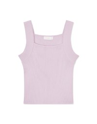 Square Neck Wide Shoulder Knit Vest