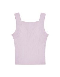 Square Neck Wide Shoulder Knit Vest