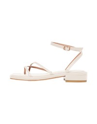 Cross-Toe Ankle Strap Sandals