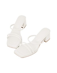 Minimalist Thin Strap Mid-Heel Sandals