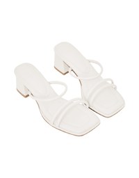 Minimalist Thin Strap Mid-Heel Sandals