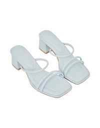 Minimalist Thin Strap Mid-Heel Sandals