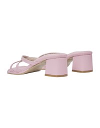 Cross-Strap Mid-Heel Sandals