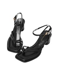 Strap Wrap Mid-Heel Sandals