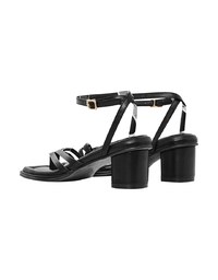 Strap Wrap Mid-Heel Sandals