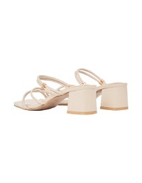 2Way Minimalist Cross-Wrap Mid-Heel Sandals